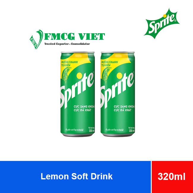 Sprite Soft Drink Lemon 320ml x 24 Cans