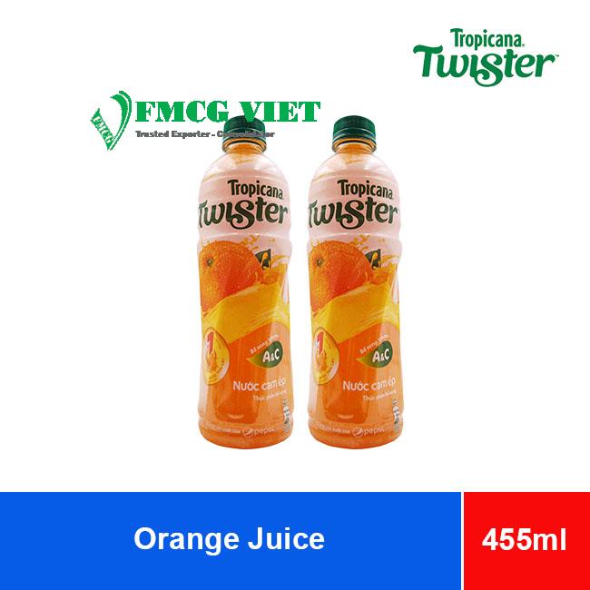Tropicana Twister Orange Juice Drink 455ml x 24 Bottles