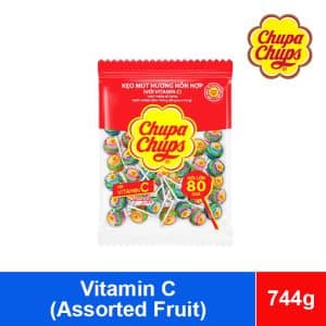 Chupa Chups Lollipops Vitamin C Assorted Fruit 744g x 16 Bags