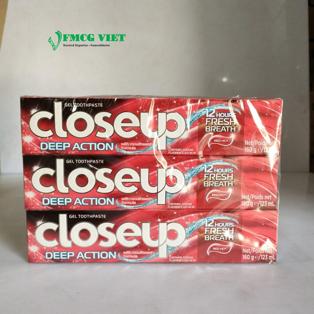 Closeup Gel Toothpaste Deep Action Red Hot 100g x 60 Tubes