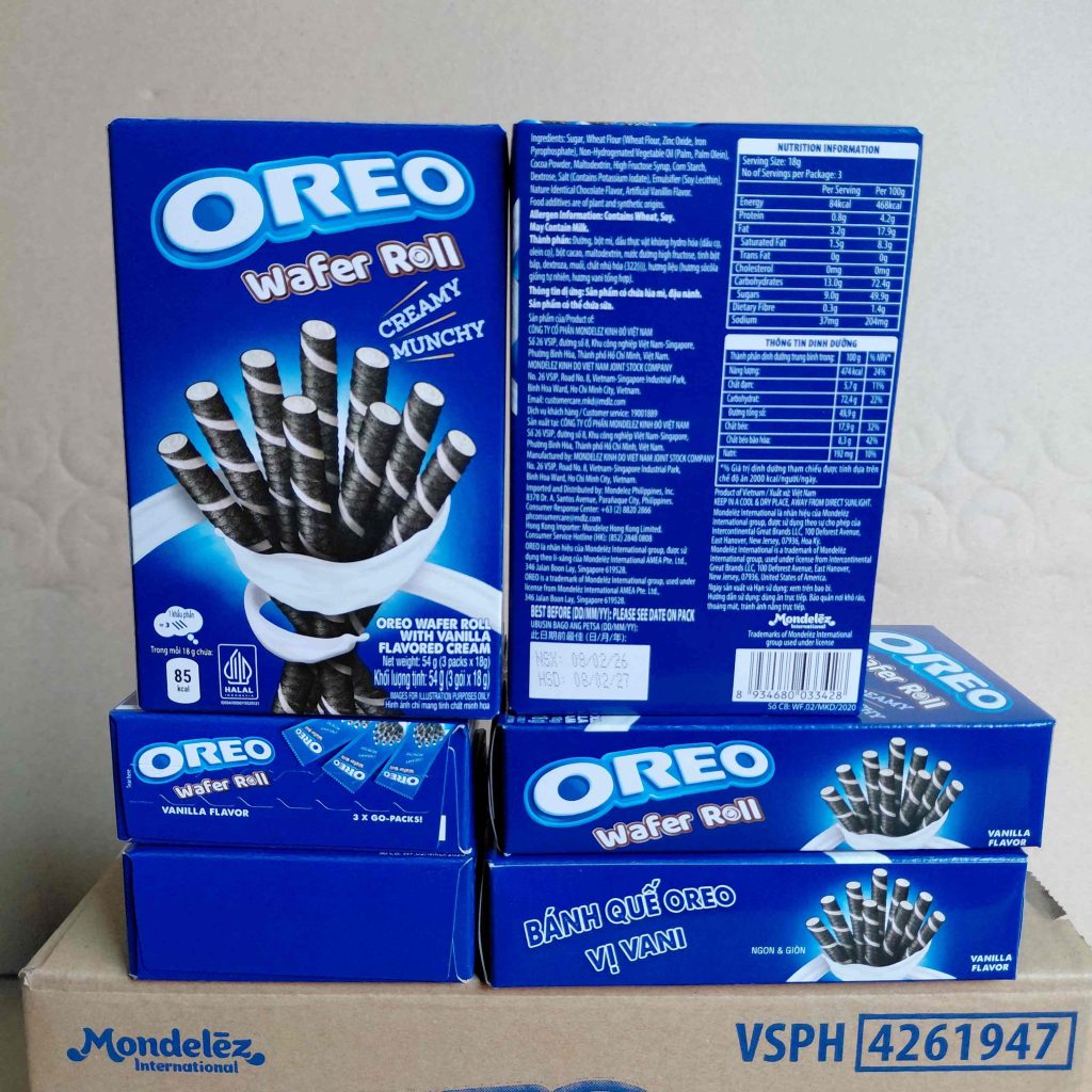 Oreo Wrapper Normal Oreo Wafer Roll Vanilla 54g X 20 Boxes - Best Seller Wholesale Exporter ...