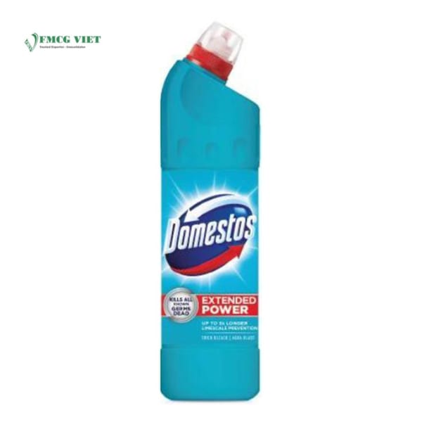 Domestos Toilet Cleaner Bottle 750ml Extended Germ-Kill Aqua Blast