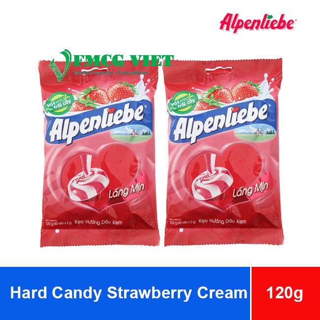 Alpenliebe Strawberry Cream Hard Candy 111.5g x 45 Bags