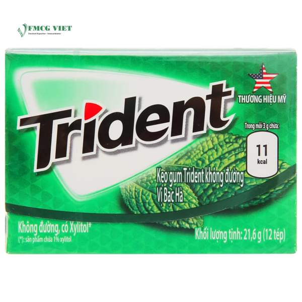 Trident Chewing Gum Box 21.6g Sticks Watermelon Twist x18
