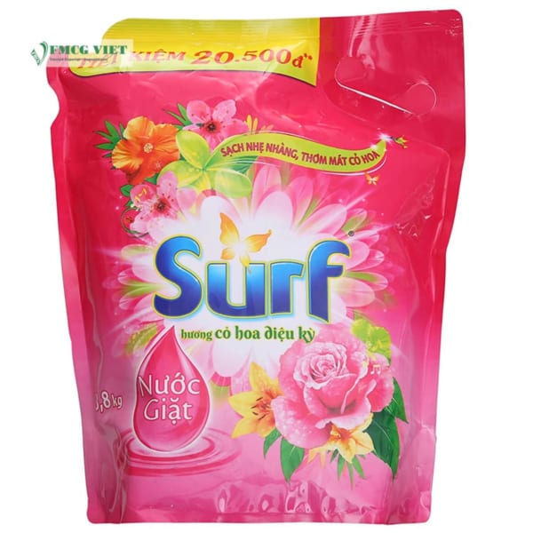 Surf Detergent Liquid Magic Flower Pouch 3.8kg