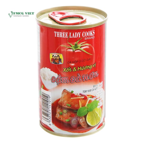 Three Ladies Canned Food 155g Cooks Sardines In Tomato Sauce