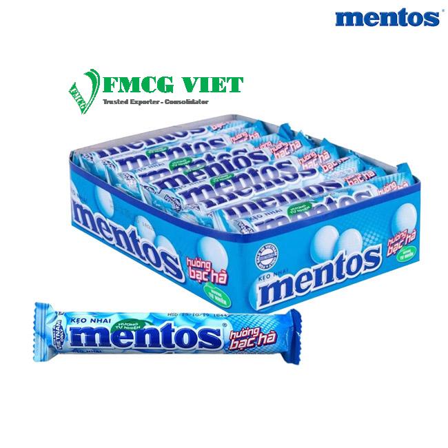 Mentos Chewy Candy Mint (32g x 16 Sticks) 475.2g x 24 Bags