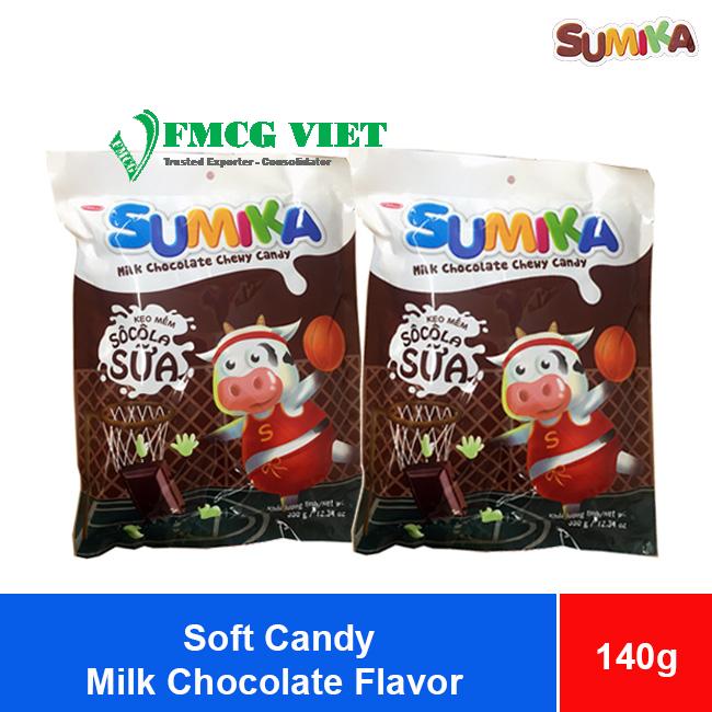 Bibica Sumika Soft Candy Milk Chocolate Flavor 140g x 50 Bags