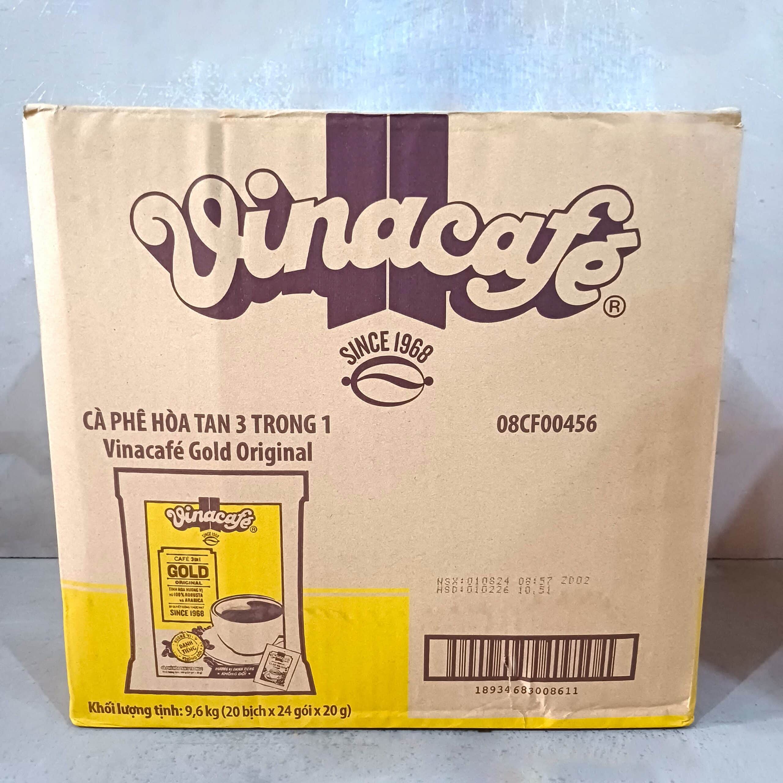 Vinacafe 3in1 Gold Original Instant Coffee 20gr x24 packs (Cà Phê Sữa Hòa Tan 3 trong 1) Vinacafe 3in1 Gold Original Instant Coffee 20gr x24 packs (Cà Phê Sữa Hòa Tan 3 trong 1)