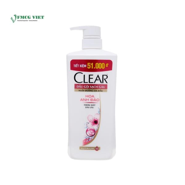 Clear Shampoo Bottle 631ml Anti Dundruff Sakura