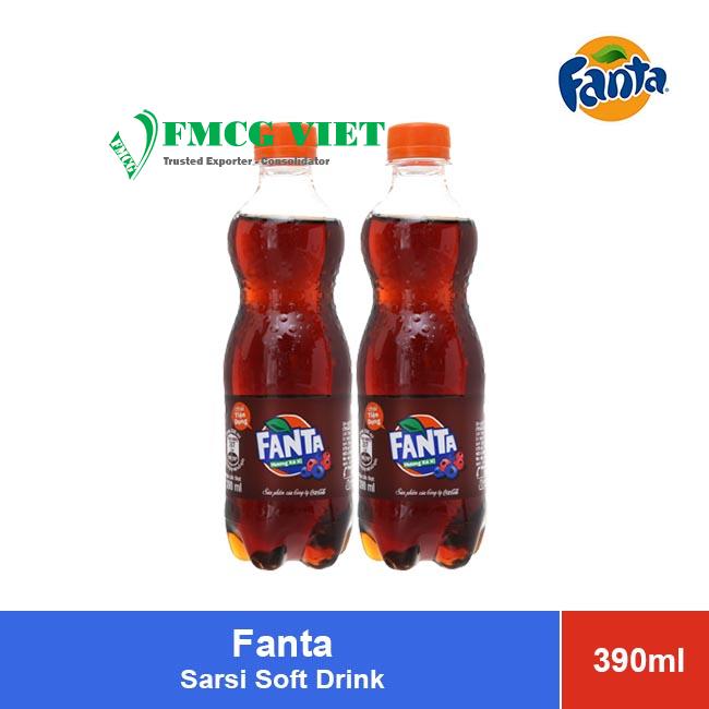 Fanta Sarsi Soft Drink Bottle 390ml x 24 Bottles