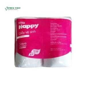 Happy Toilet Paper 2 Ply Core 12 Rolls