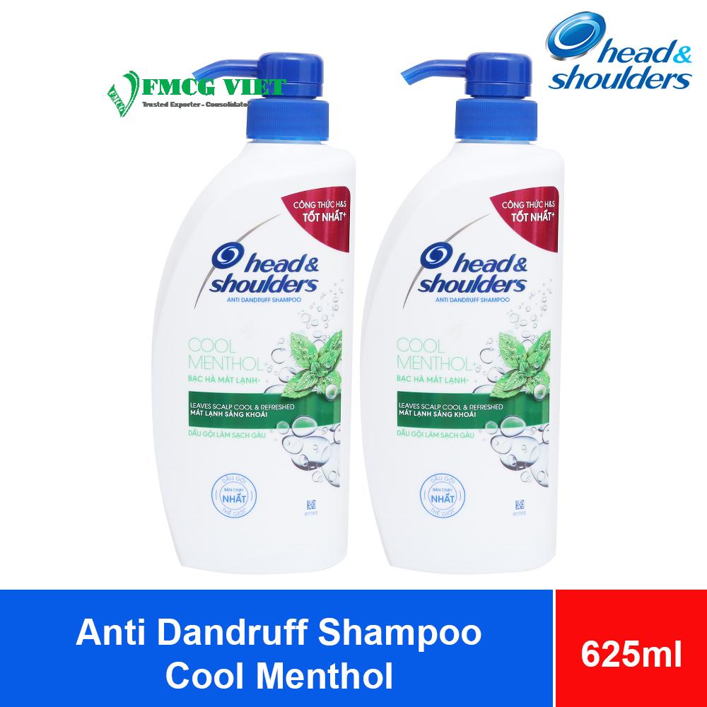 Head & Shoulders Anti Dandruff Shampoo Cool Menthol 625ml x 6 Bottles