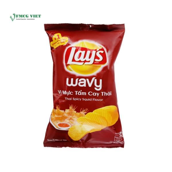 Lay's Wavy Potato Chips Thai Spicy Squid Flavor 30g x 160