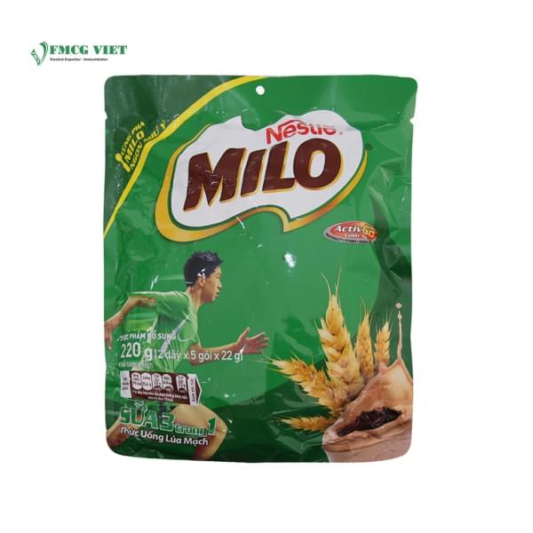 Milo Active Go Instant Chocolate Powder Bag 220g
