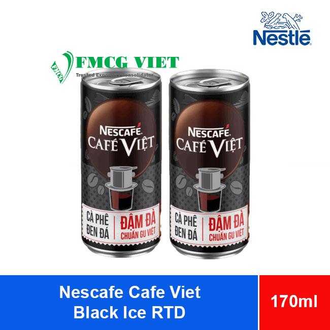 Nescafe Vietnamese Black Iced Coffee RTD 170ml x 24 Cans