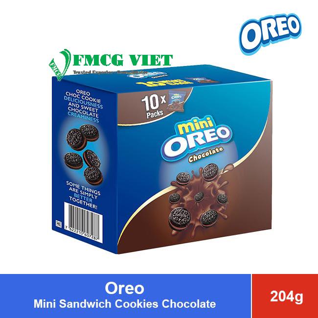 Oreo Mini Sandwich Cookies Chocolate 204g
