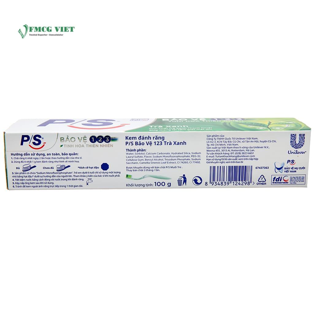 P/S Toothpaste - sản phẩm được nhiều người tin dùng và lựa chọn cho hàm răng đẹp và khỏe mạnh. Hãy đến với nhà cung cấp ™✓ P/S Toothpaste 100G Protect 123 Green Tea để tìm hiểu thêm về sản phẩm và nhận những ưu đãi hấp dẫn nhất. Chỉ cần 1 lần trải nghiệm, bạn sẽ yên tâm về sức khỏe răng miệng của mình.
