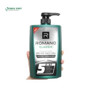 Romano Shampoo Bottle 650ml Classic Anti Dundruff 5 in 1