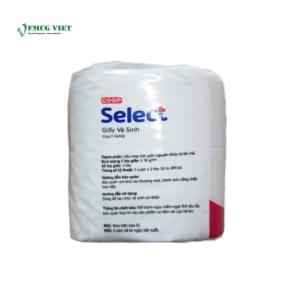 Select Toilet Paper 2 Ply Core 12 Rolls
