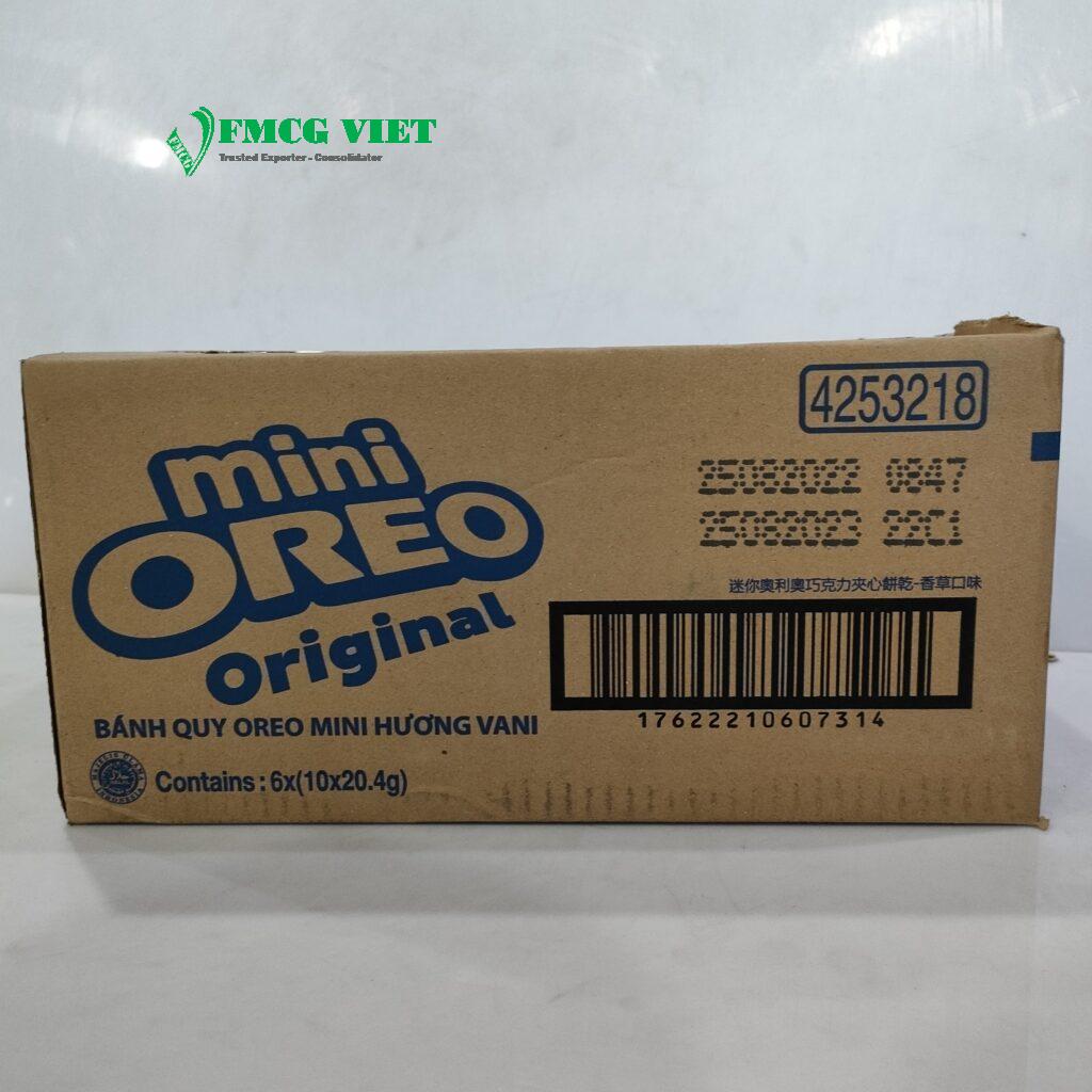 Oreo Mini Sandwich Cookies Vanilla 204g x 6 Boxes