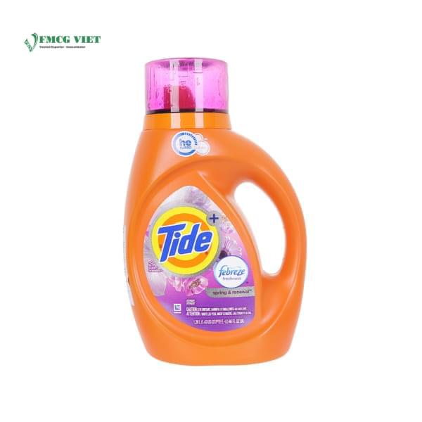 Tide Detergent Liquid Bottle 1.36L Spring & Renewal