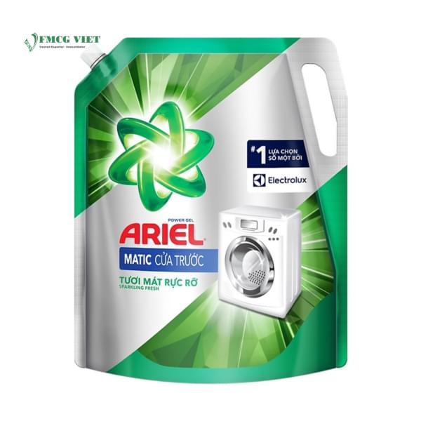 Ariel Matic Detergent Liquid Pouch 2.4kg Front Load Sparkling Fresh