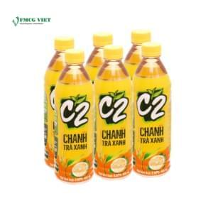 C2 Tea Juice Drink Bottle 455ml Lemon Green Tea x24