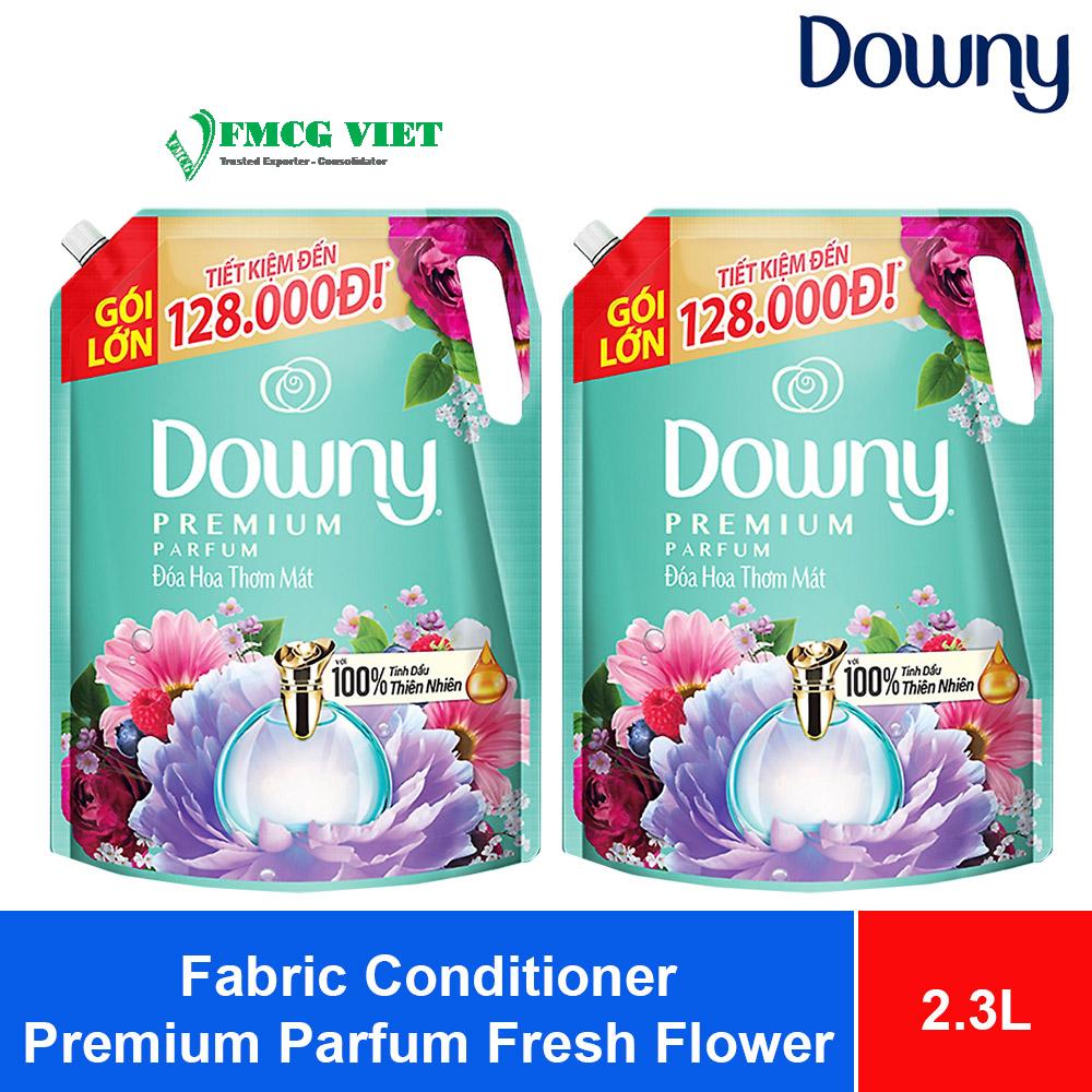 Downy Fabric Conditioner Premium Parfum Fresh Flower 2.3L x 4 Pouches