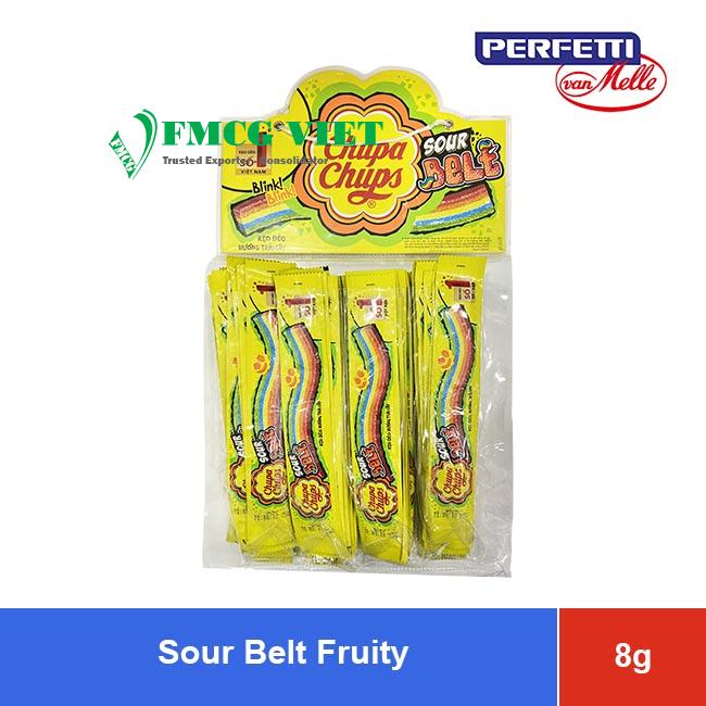 Chupa Chups Sour Belt Bag 8g Fruit Flavour