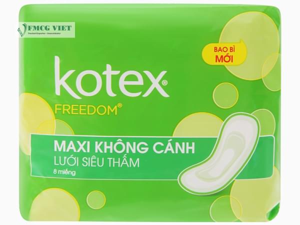 Kotex Freedom Sanitary Pad Block 8 x48