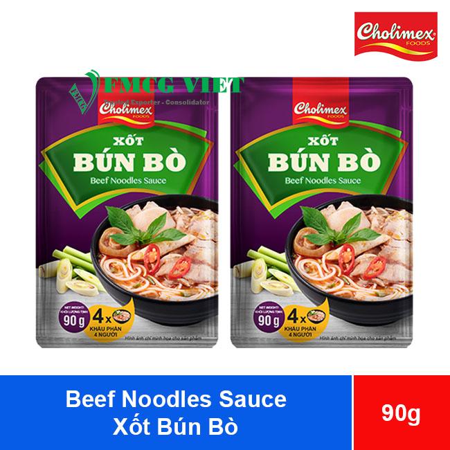 Cholimex Beef Noodles Sauce 90g x 12 Bags
