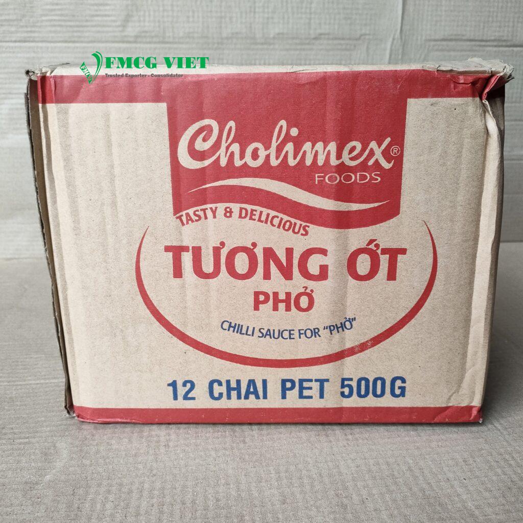 Cholimex Chili Sauce for Pho 500g x 12 Bottles (Tương Ớt Phở Cholimex)
