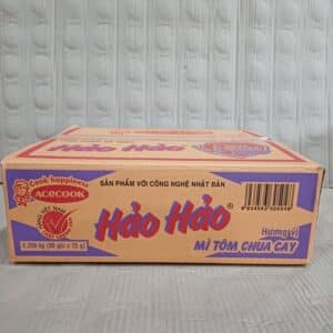 Hao Hao Instant Noodles Hot & Sour Shrimp Flavor Bag 75gx30