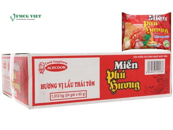 Phu Huong Instant Vermicilli Bag 63g Shrimp x24