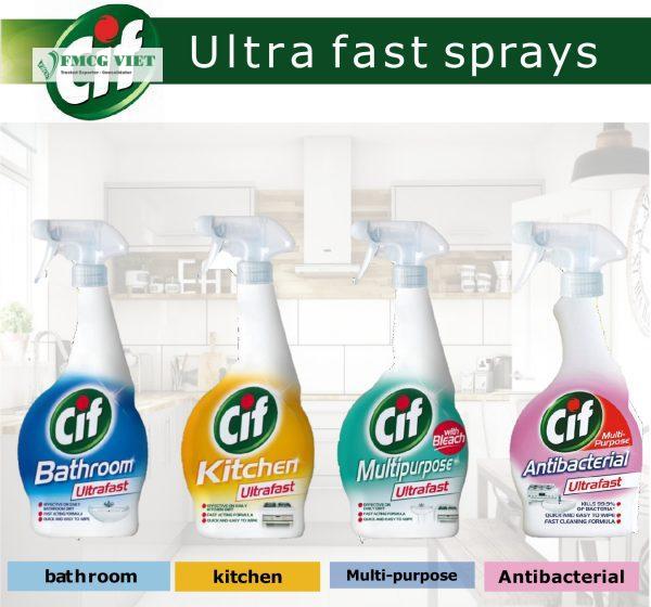 CIF Ultra Fast Spray Bottle UK