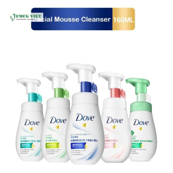 Dove Facial Mousse Cleanser Bottle 160ml All Variants x24 (VN)