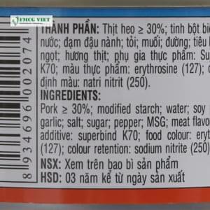 Ha Long Pork Meat 2 Slices Canned Food 150g