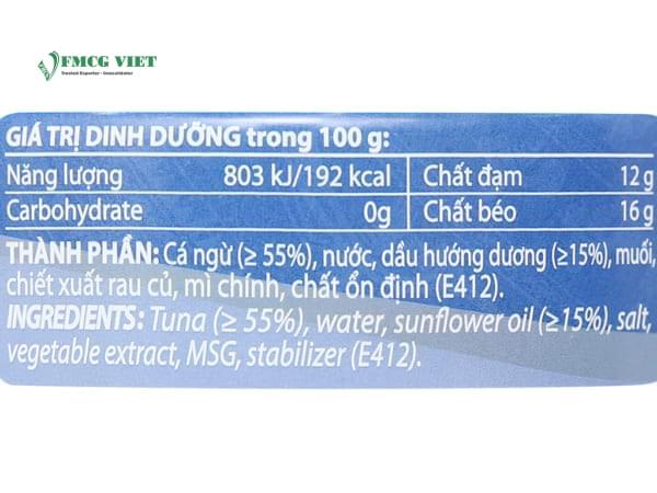 Ha Long Tuna Fish In Sun Flower Oil Canned Food 175g