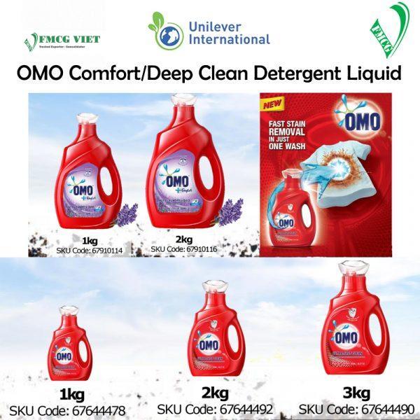 OMO Comfort Deep Clean Detergent Liquid Bottle (China)