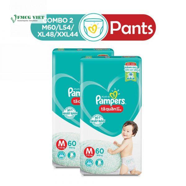 Pampers Pants Jumbo M60 For 7-12kg x3 Bags