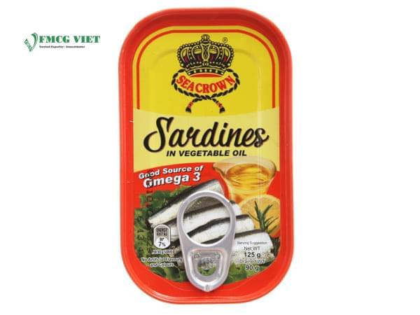 SeaCrown Sardines in Vegetable Oil Canned Food 125g