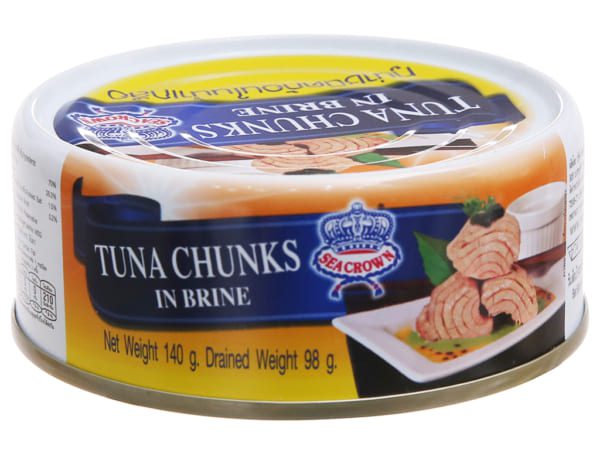 SeaCrown Tuna Chunks in Brine Canned Food 140g