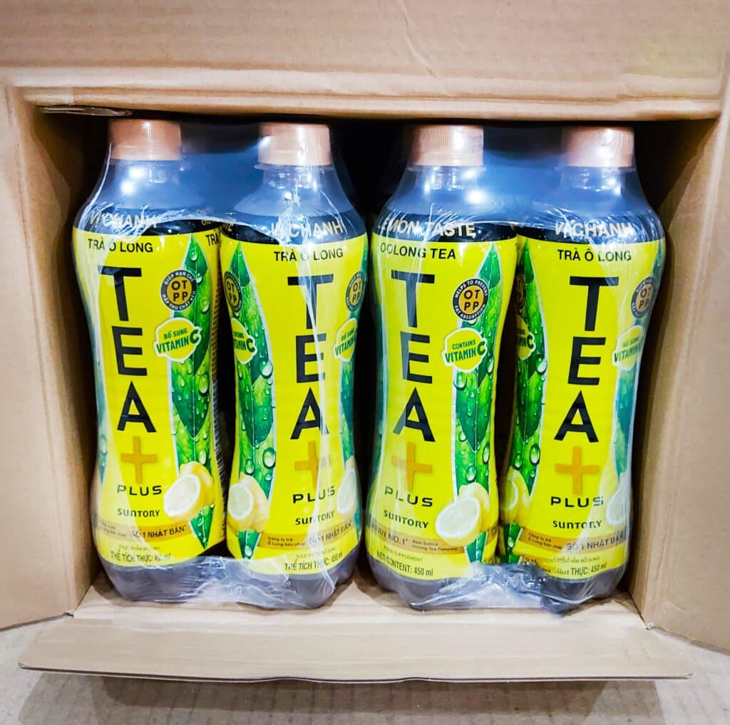 Oolong Tea Plus Lemon Tea 450ml X24 Bottles Wholesale Exporter » FMCG Viet