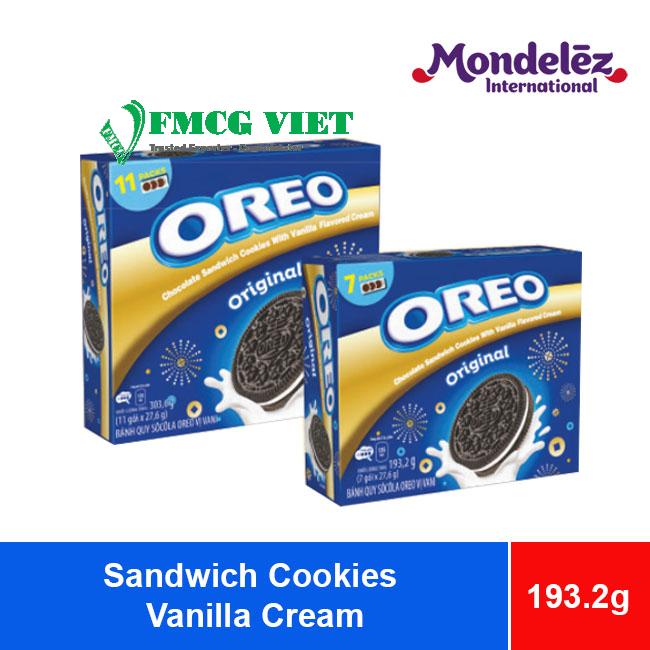 Oreo Sandwich Cookies Vanilla Cream 193.2g