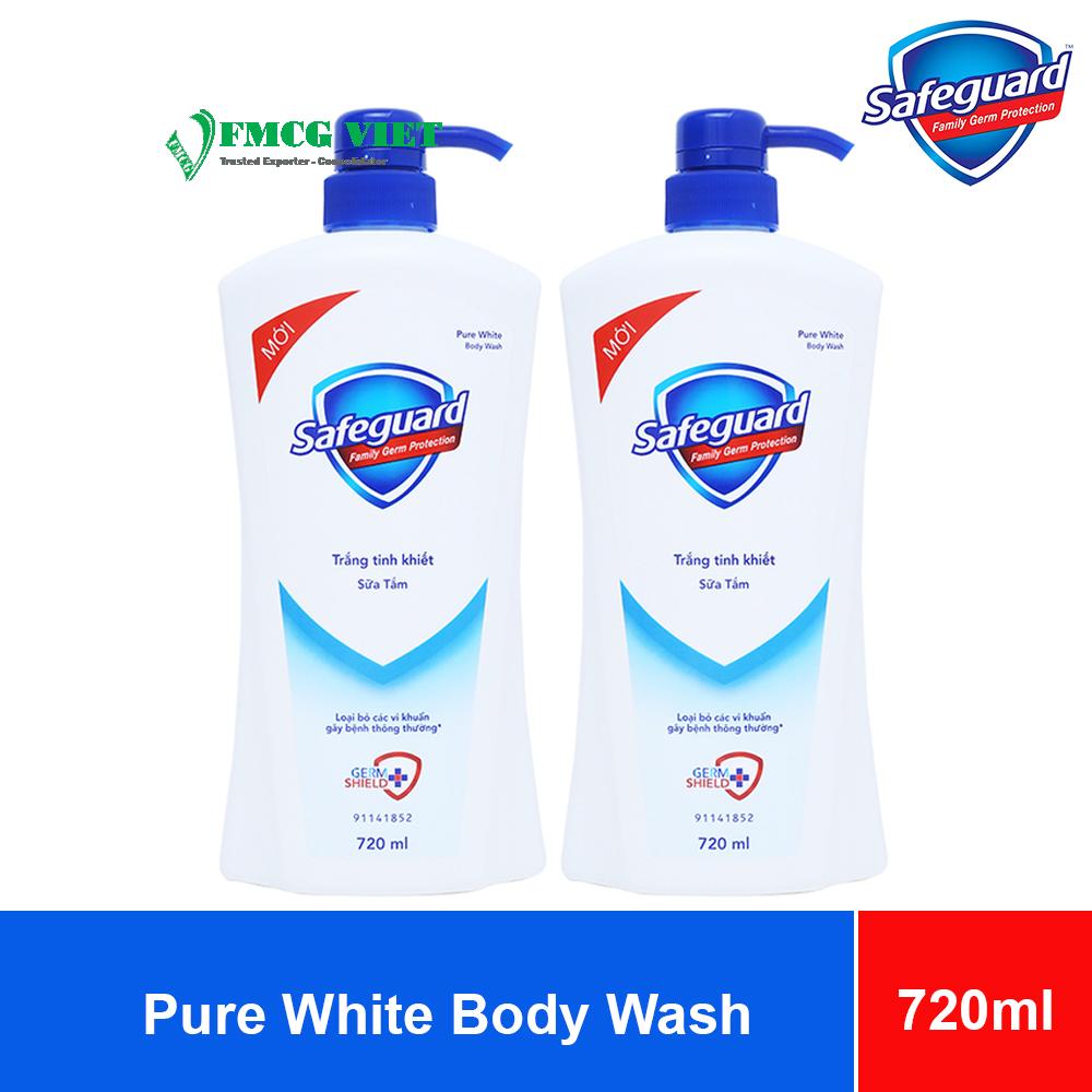 Safeguard Body Wash Pure White 720ml x 12 Bottles