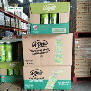 Lai Phu A-Dew Cantaloupe Juice Drink With Nata De Coco 450ml x 24 Bottles