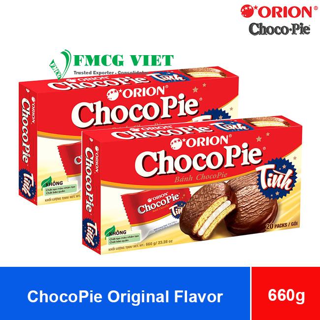 Orion Chocopie Original Flavor 660g (33g x 20 packs) x 8 Boxes
