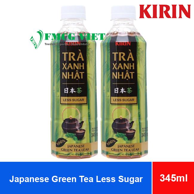Kirin Japanese Green Tea Less Sugar 345ml x 24 Bottles