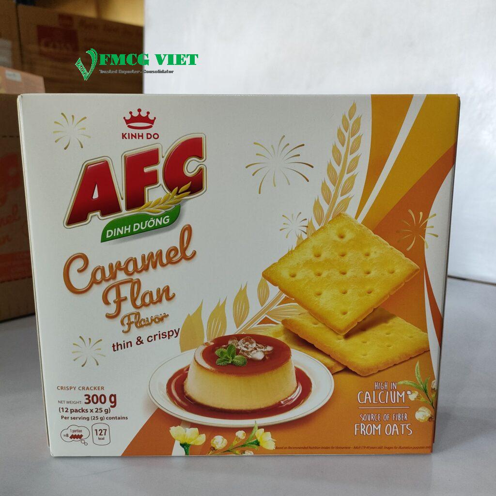 AFC Crunchy Crackers Caramel Flan 300g x 16 Boxes